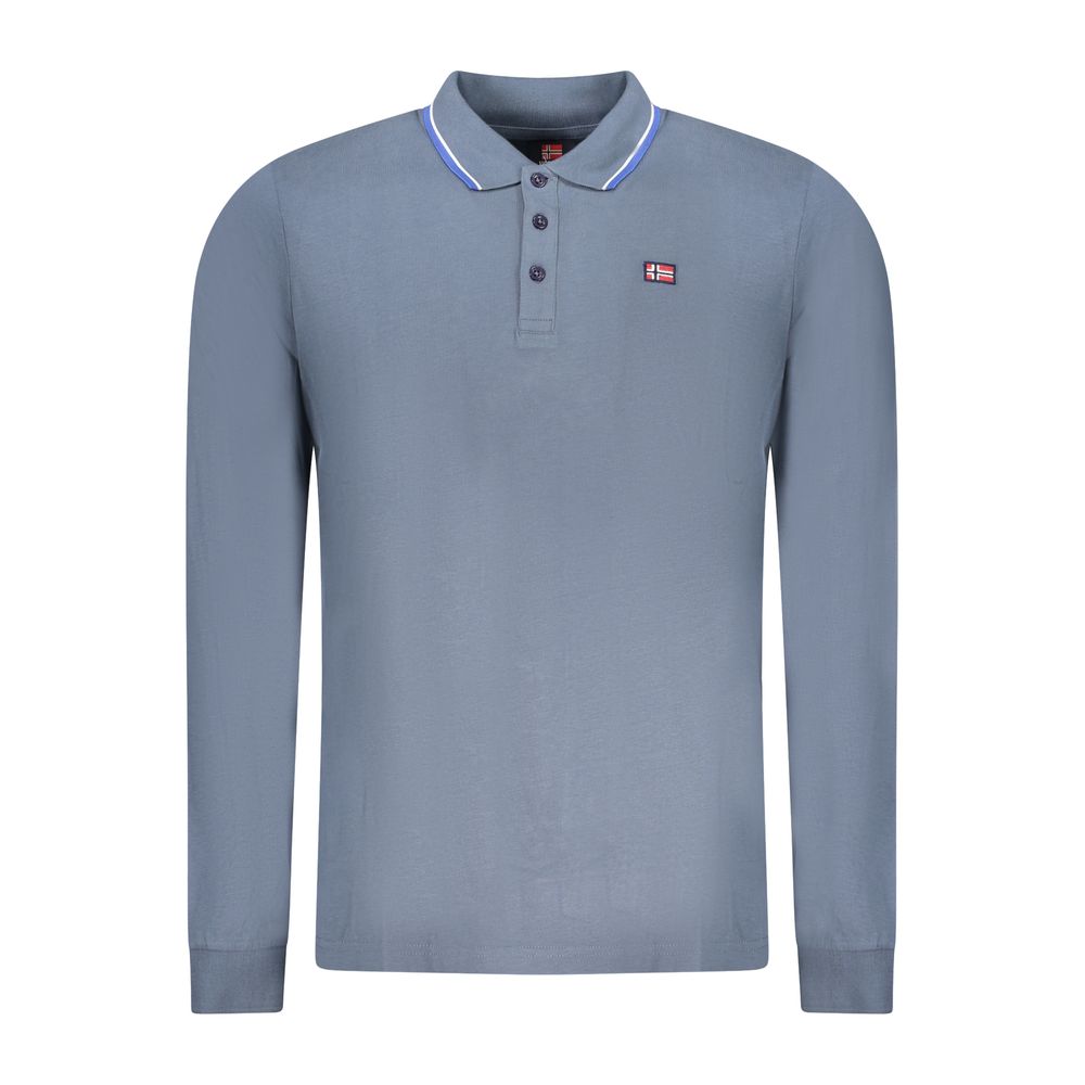 Norway 1963 Blue Cotton Men Polo Shirt