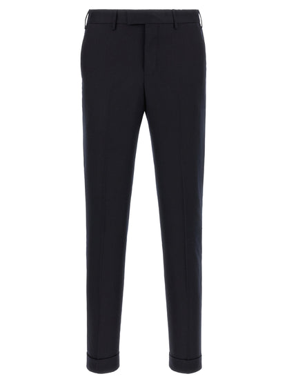 PT Torino Blue Virgin Wool Dress Pants