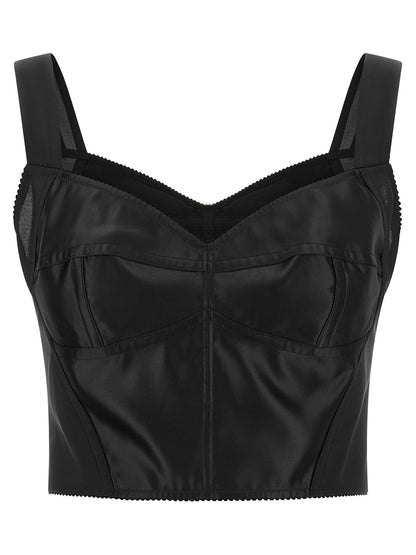 Dolce & Gabbana Black Polyamide Tank Top
