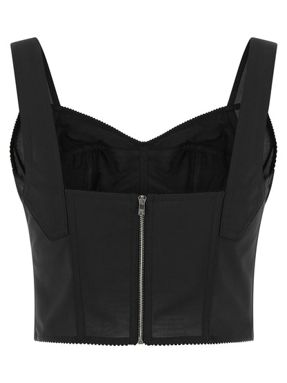 Dolce & Gabbana Black Polyamide Tank Top