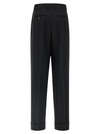 Dolce & Gabbana Black Virgin Wool Dress Pants IT38 IT40 IT42