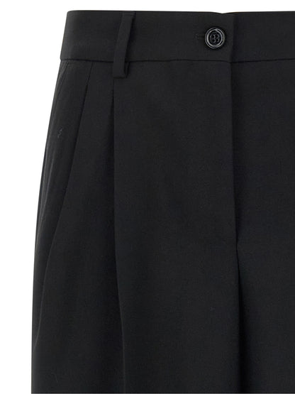 Dolce & Gabbana Black Virgin Wool Dress Pants IT38 IT40 IT42