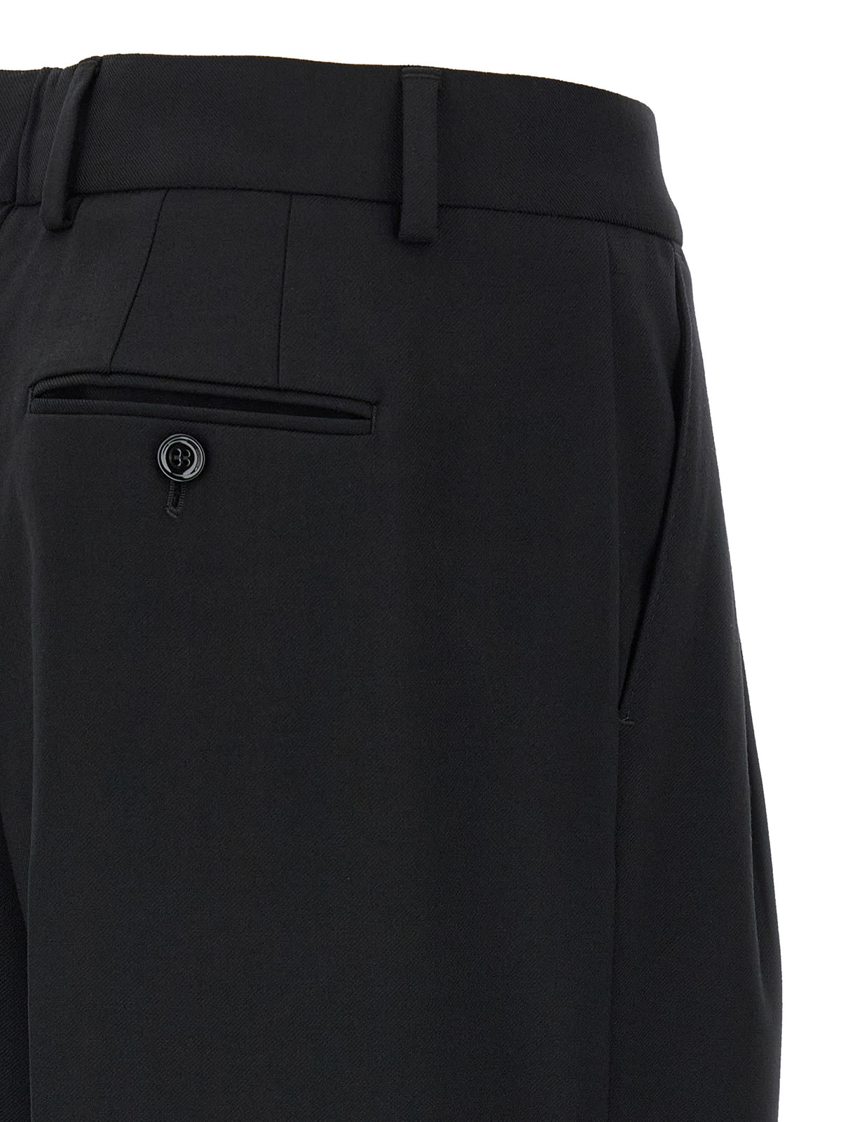 Dolce & Gabbana Black Virgin Wool Dress Pants IT38 IT40 IT42