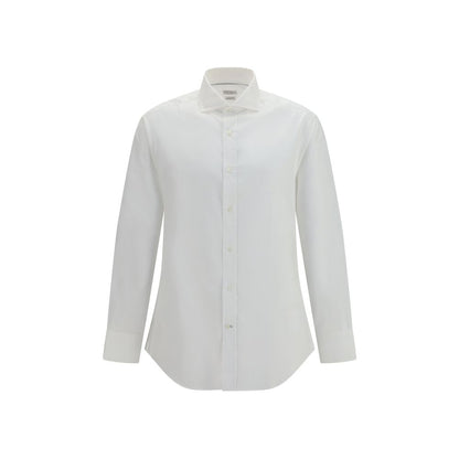 Brunello Cucinelli White Cotton Dress Shirt - XL
