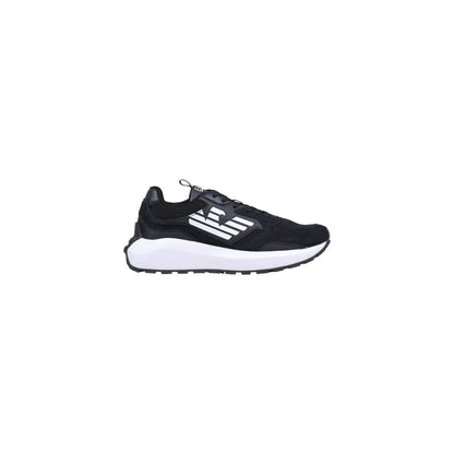 EA7 Emporio Armani Black And White Polyethylene Athletic Sneakers