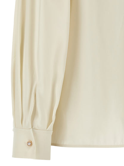 Max Mara White Silk Blouse