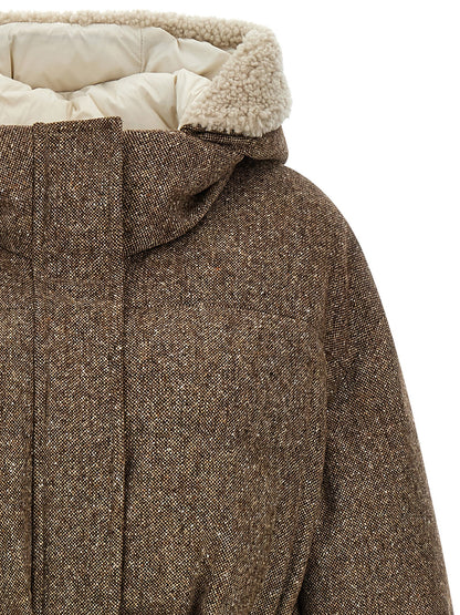 Brunello Cucinelli Brown Virgin Wool Coat