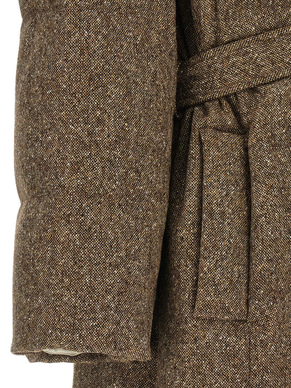 Brunello Cucinelli Brown Virgin Wool Coat