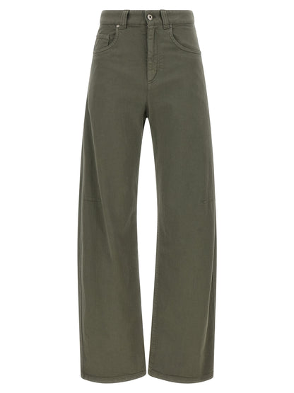 Brunello Cucinelli Bicolor Cotton Jeans Denim - Green IT38