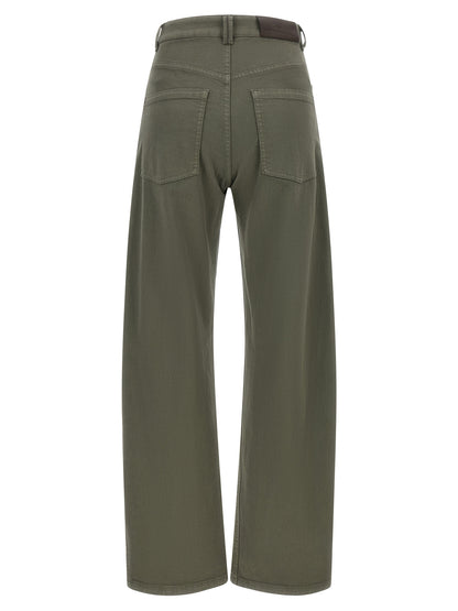 Brunello Cucinelli Bicolor Cotton Jeans Denim - Green IT38