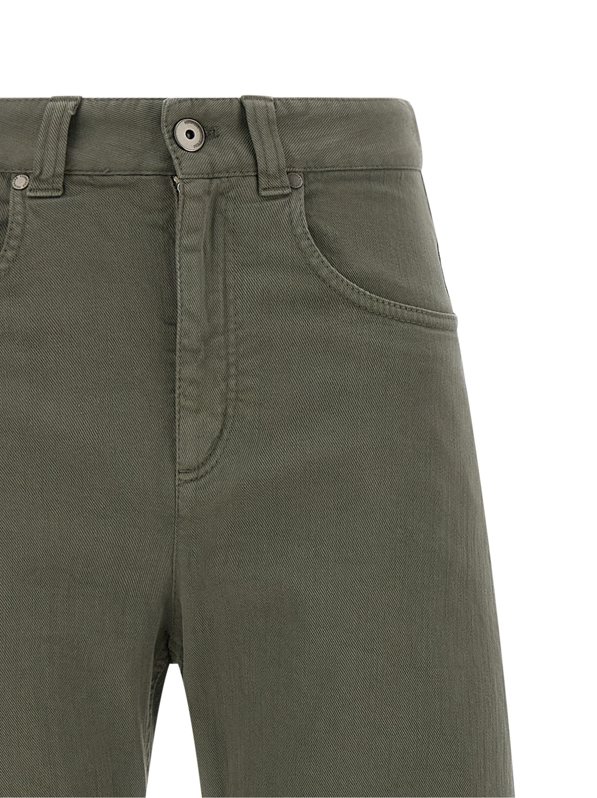 Brunello Cucinelli Bicolor Cotton Jeans Denim - Green IT38
