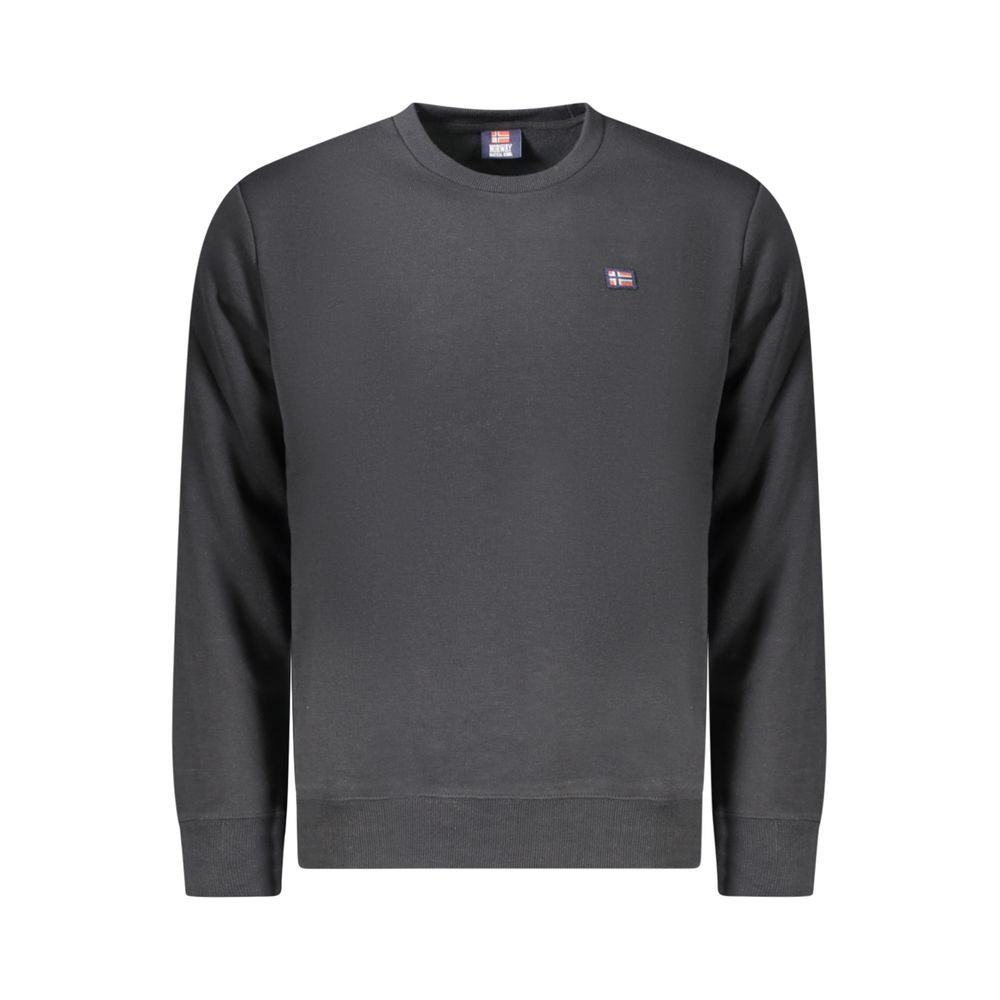 Norway 1963 Black Cotton Men Sweater