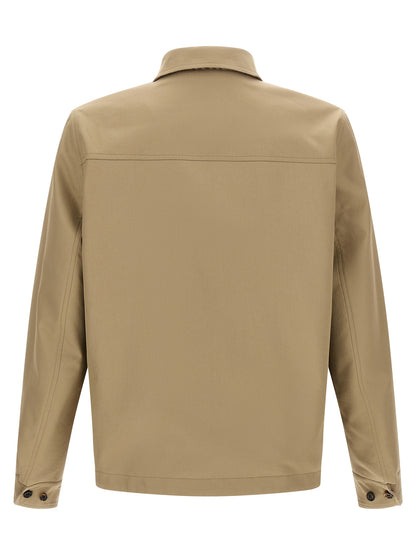 Burberry Beige Wool Full-Length Jacket