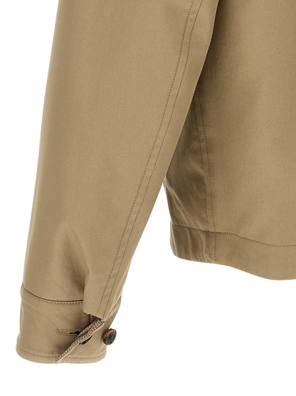 Burberry Beige Wool Full-Length Jacket