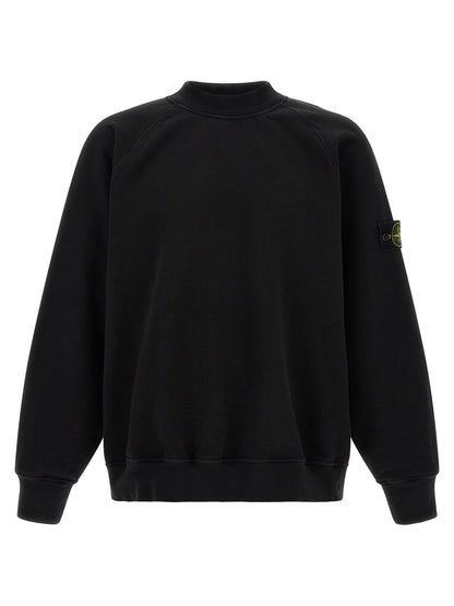 Stone Island Black Cotton Sweatshirt