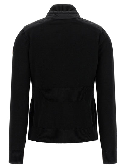 Moncler Grenoble Black Polyamide Cardigan