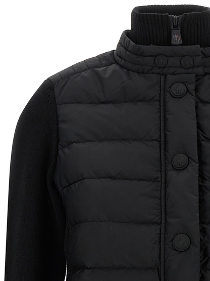 Moncler Grenoble Black Polyamide Cardigan