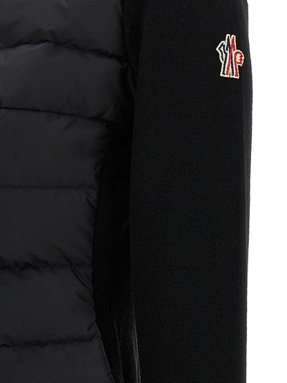 Moncler Grenoble Black Polyamide Cardigan