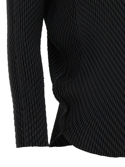 Issey Miyake Black Polyester Shirt