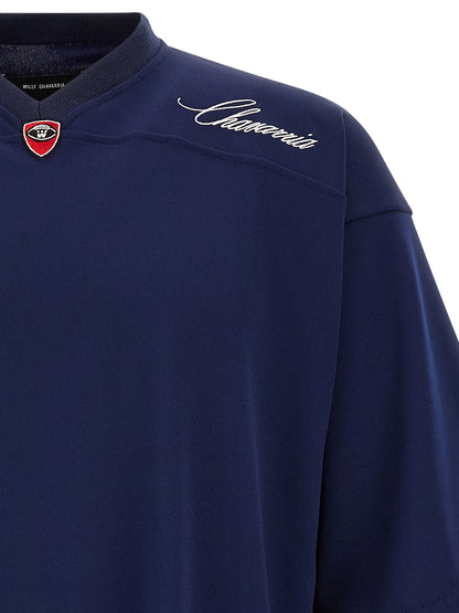 WILLY CHAVARRIA Blue Polyester Sportswear