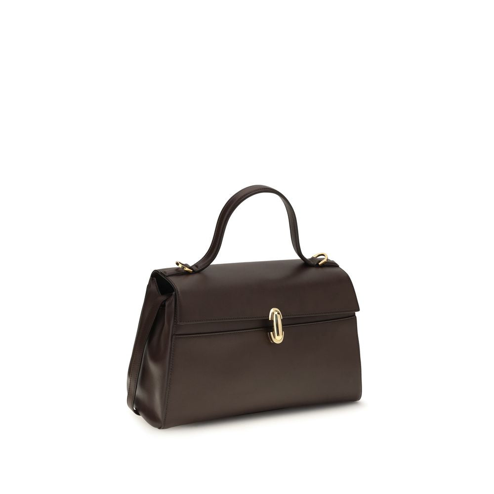 Savette Brown Calf Leather Bos Taurus Shoulder Bag