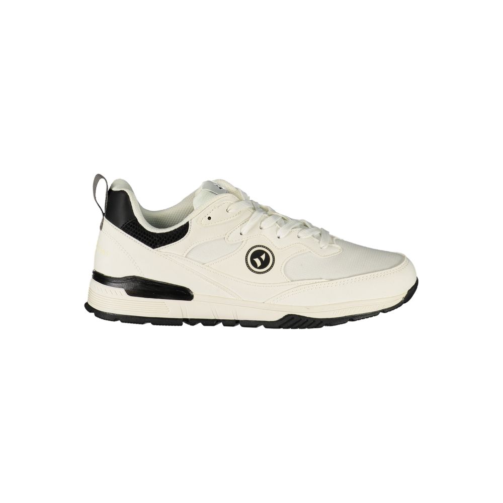 Navigare White Polyester Men's Sneaker