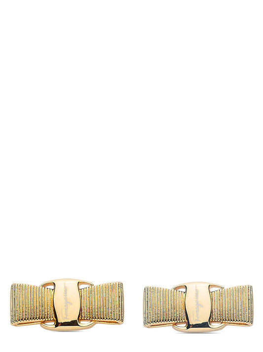 Ferragamo Gold Brass Earrings