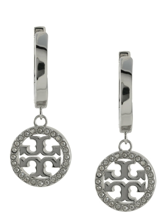 Tory Burch Silver Brass Earrings