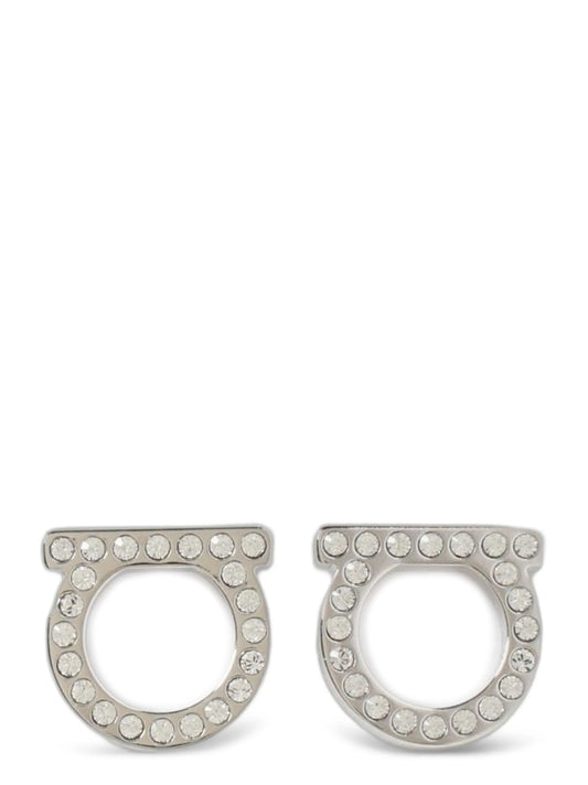 Ferragamo Silver Brass Earrings