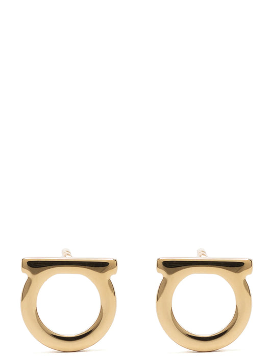 Ferragamo Gold Brass Earrings