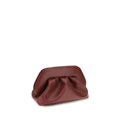THEMOIRè Bordeaux Vegan Leather Clutch Bag