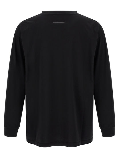 MM6 Maison Margiela Black Cotton T-Shirt