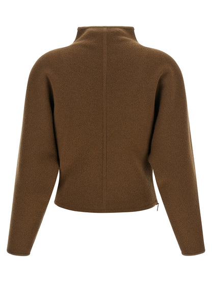 Max Mara Brown Virgin Wool Cardigan