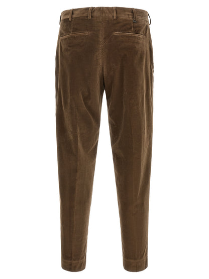 PT Torino Brown Cotton Casual Pants