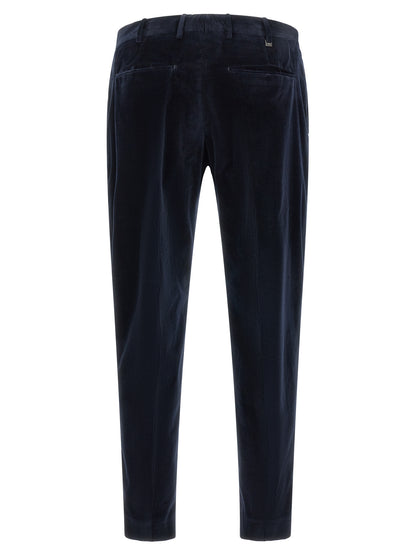 PT Torino Blue Cotton Casual Pants