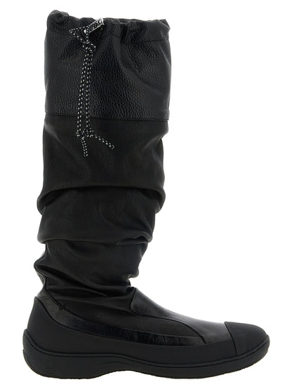 Kiko Kostadinov Black Leather Over The Knee