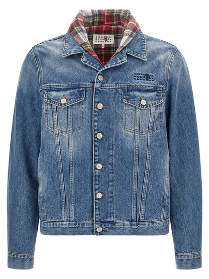 MM6 Maison Margiela Blue Cotton Denim Jacket