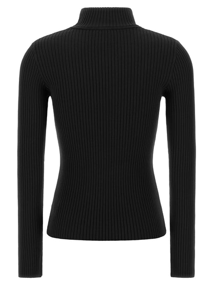 Courrèges Black Viscose Cardigan