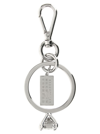 MM6 Maison Margiela Silver Brass Keychain