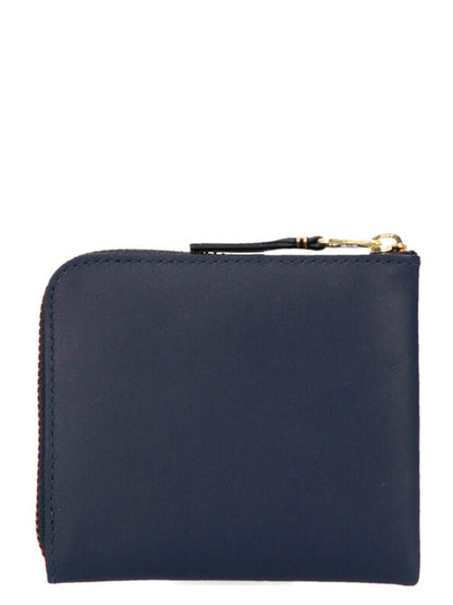 Comme Des Garçons Blue Calfskin Wallet