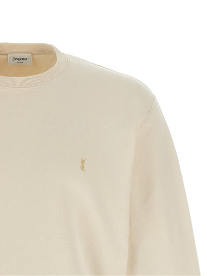 Saint Laurent Beige Cotton Sweatshirt
