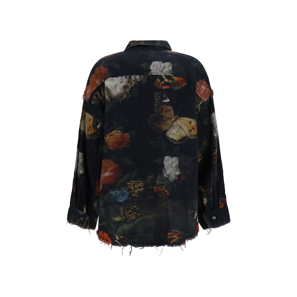 R13 Black Cotton Shirt