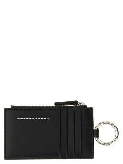 MM6 Maison Margiela Black Calfskin Cardholder