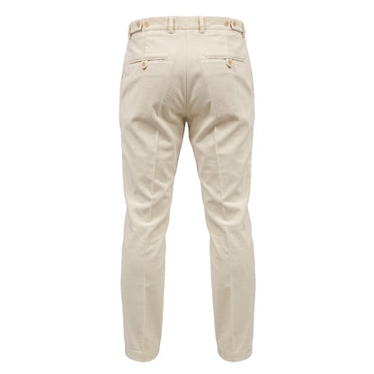 Roberto Pepe Luxury White Nylon Men's Pants