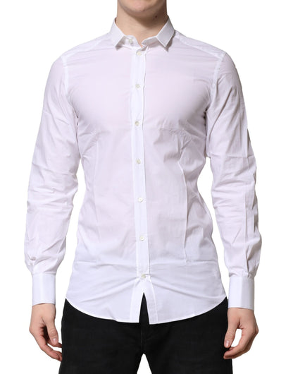 Dolce & Gabbana White Cotton Dress Shirt