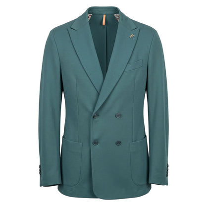 Roberto Pepe Luxury Green Viscose Men Jacket