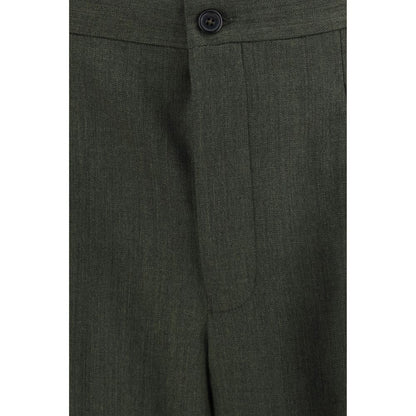 Laneus Bicolor Wool Oves Aries Casual Pants