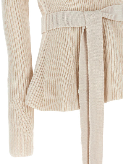 Zimmermann Beige Merino Wool Cardigan