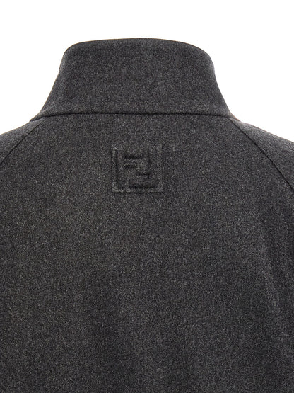 Fendi Gray Cashmere Jacket