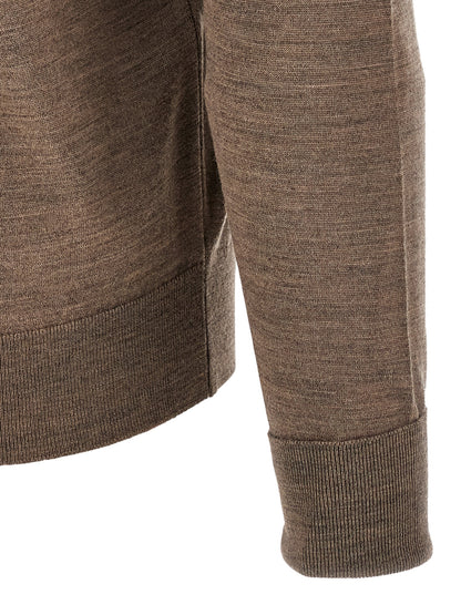 JOHN SMEDLEY Beige Merino Wool Cardigan